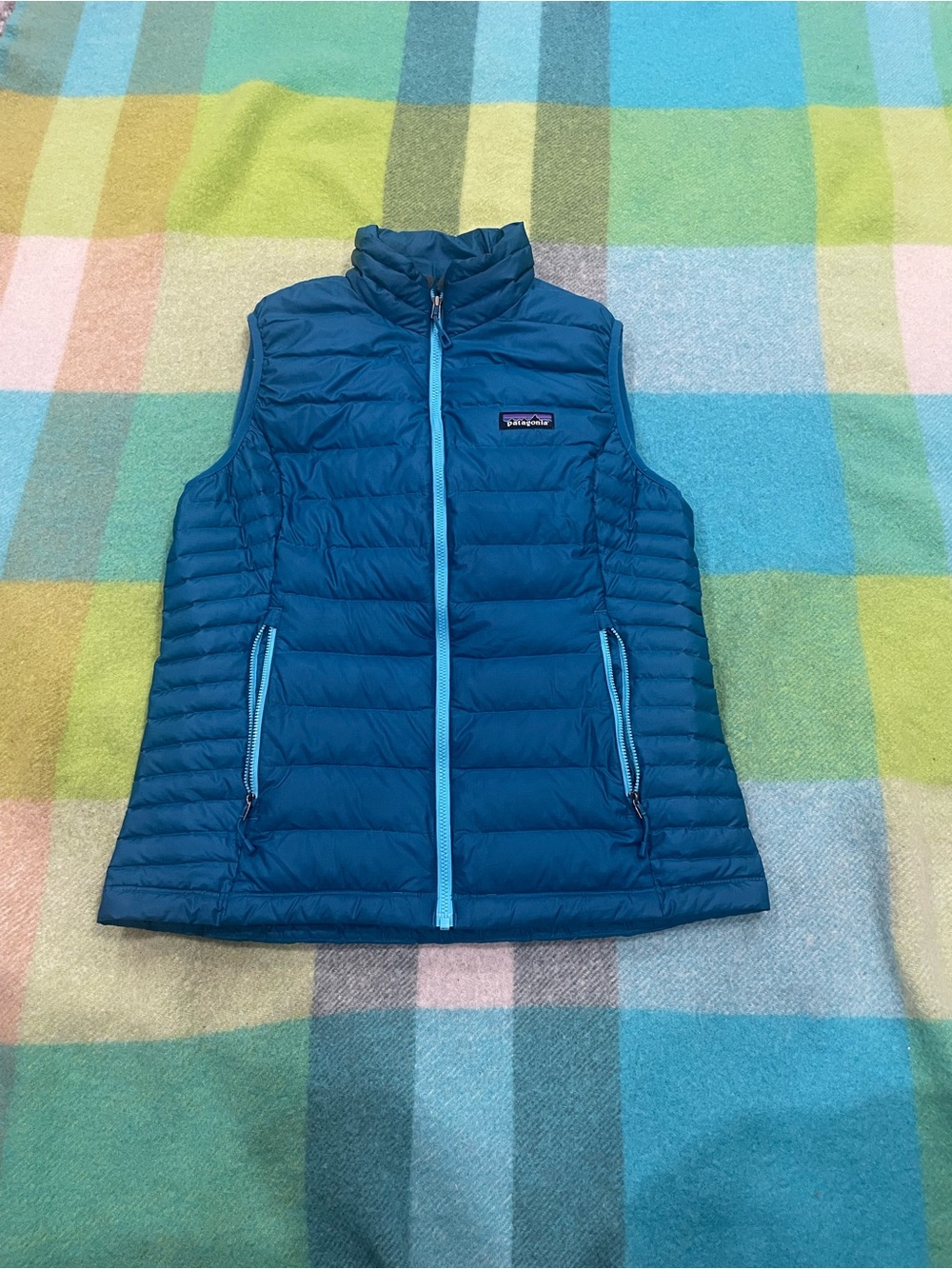 Patagonia Women's Down Sweater Vest Black Women’s Stained